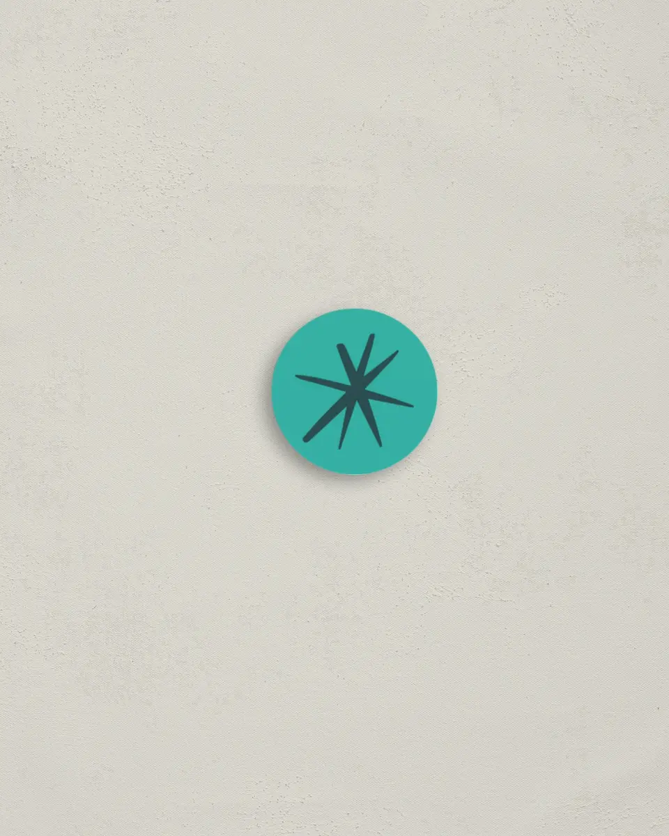 This is a 1¼" circle Envelope Seal called Fa La La Spa printed in full color