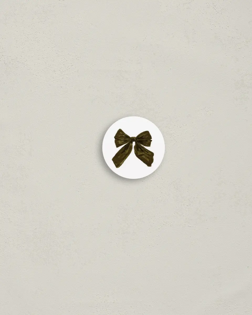This is a 1¼" circle Envelope Seal called Company Wreath printed in full color