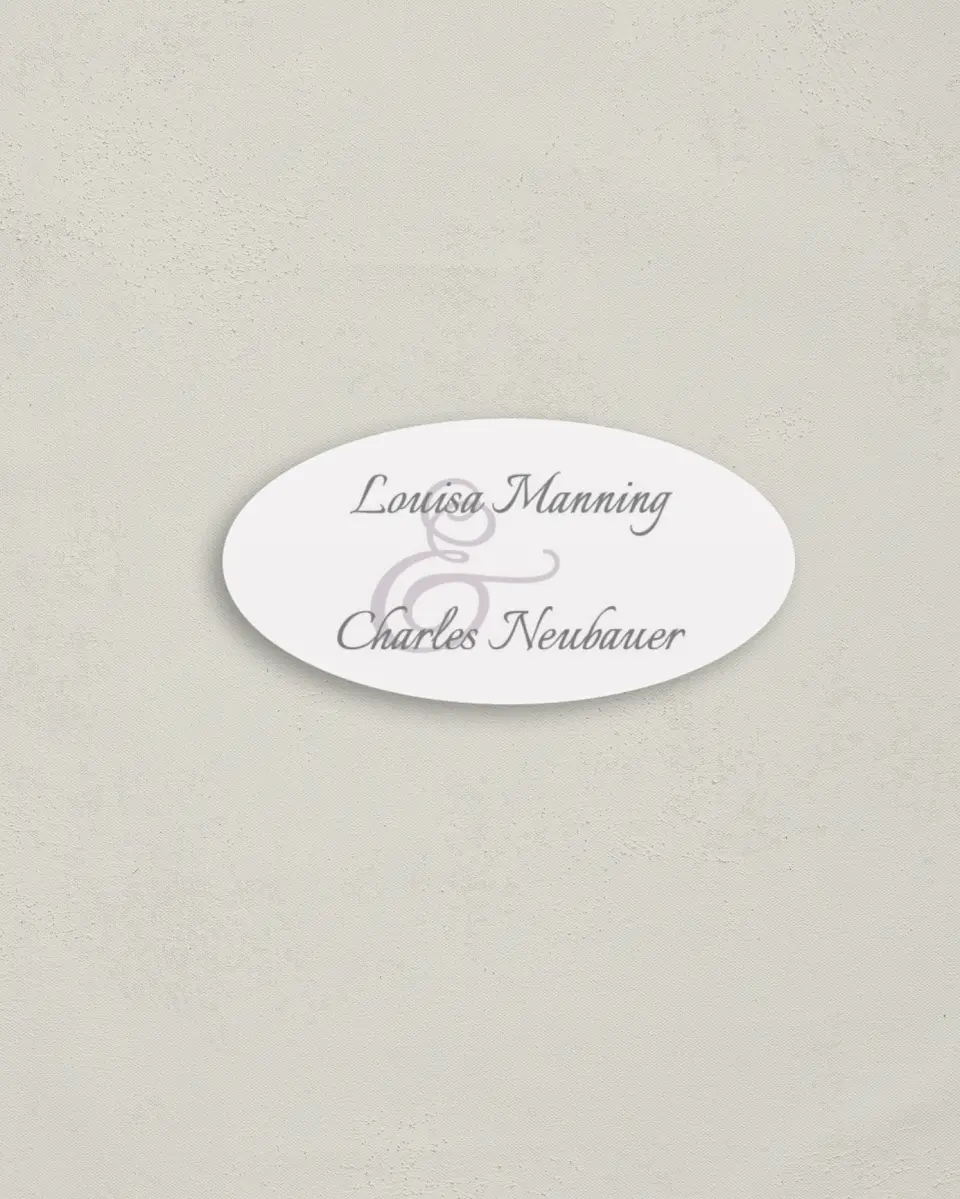 This is a 3" x 1½" Envelope Seal called Classic Violet printed in full color