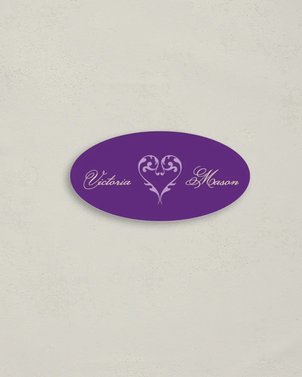 This is a 3" x 1½" Envelope Seal called Simple Tradition printed in full color