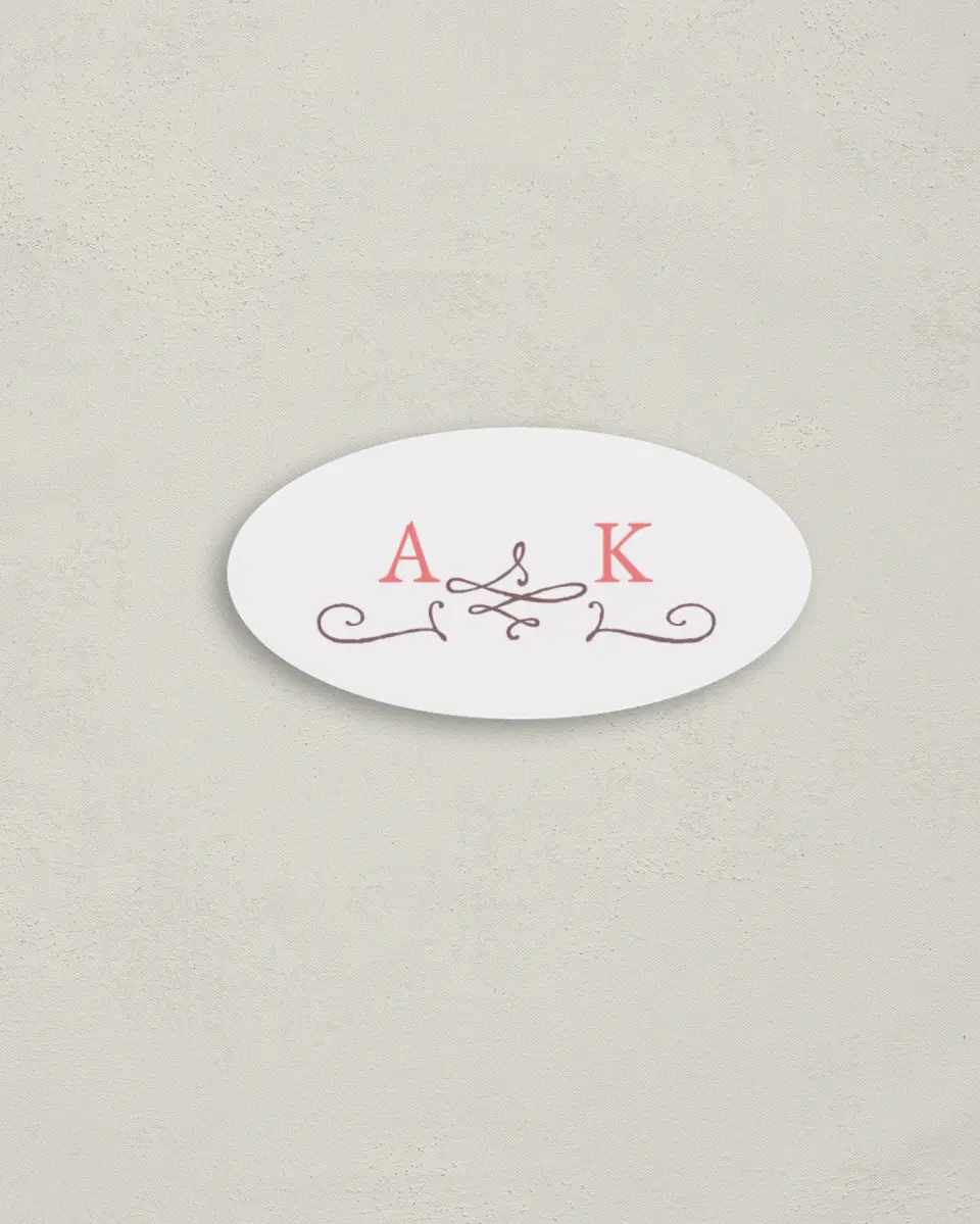 This is a 3" x 1½" Envelope Seal called Honey Blossoms printed in full color