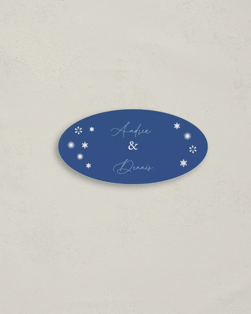 This is a 3" x 1½" Envelope Seal called Christmas Bell printed in full color