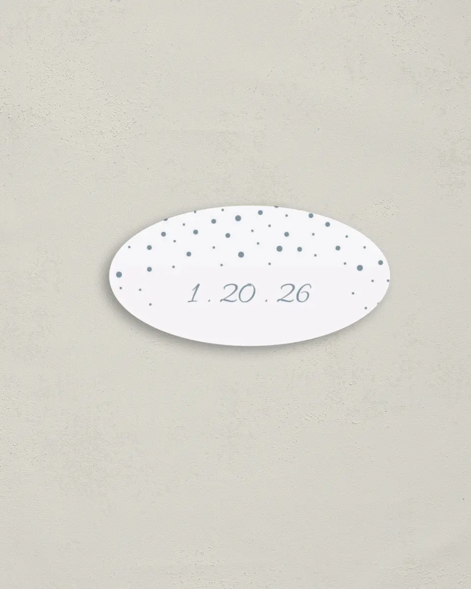 This is a 3" x 1½" Envelope Seal called Woodland Wishes printed in full color