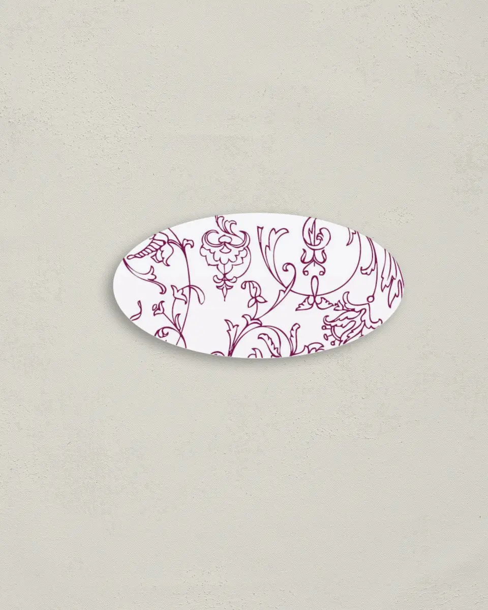 This is a 3" x 1½" Envelope Seal called Regal Romance printed in full color