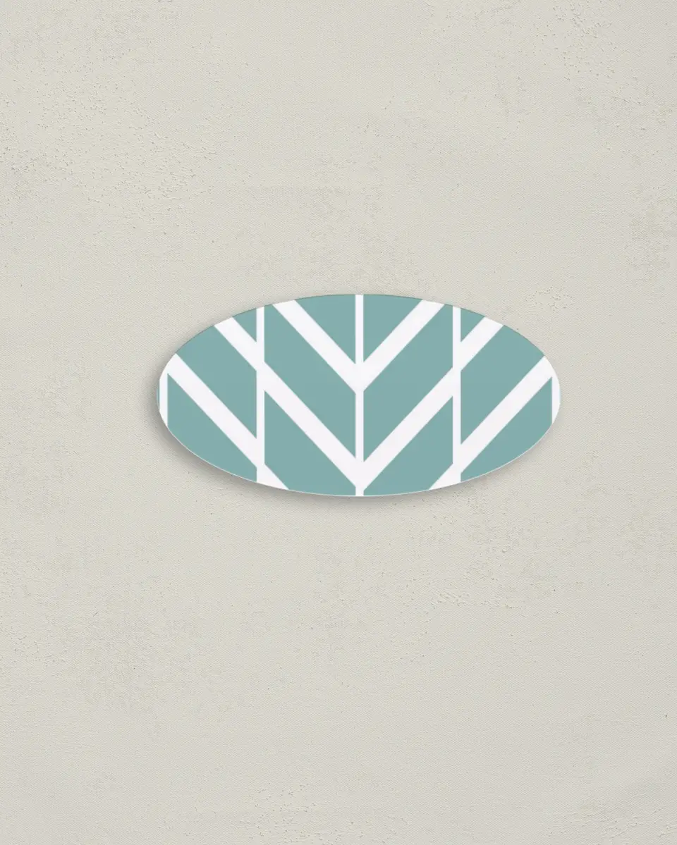 This is a 3" x 1½" Envelope Seal called Forever Mine printed in full color