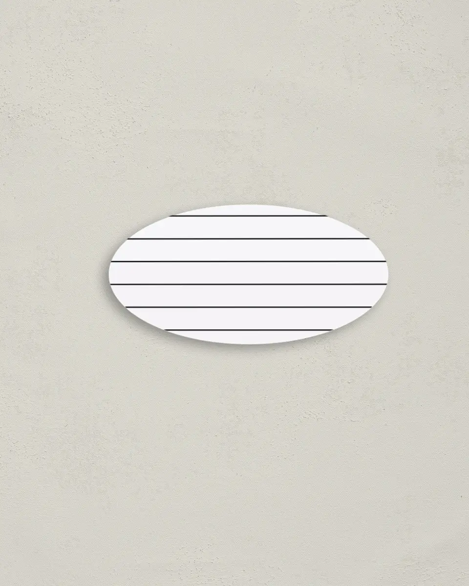 This is a 3" x 1½" Envelope Seal called Formal Statement printed in full color