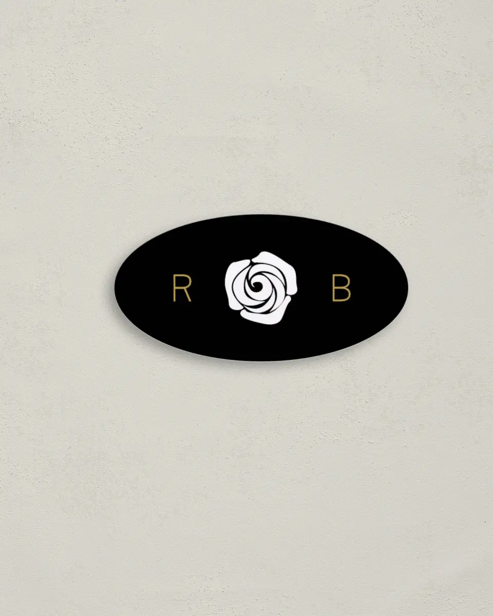 This is a 3" x 1½" Envelope Seal called Ravishing Rose printed in full color