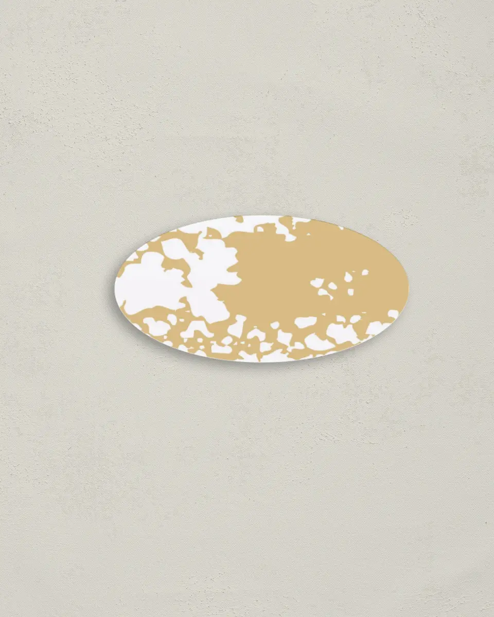 This is a 3" x 1½" Envelope Seal called Inkblot Shine printed in full color
