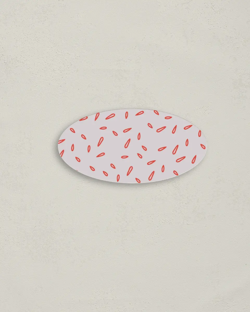 This is a 3" x 1½" Envelope Seal called Floral Allure printed in full color