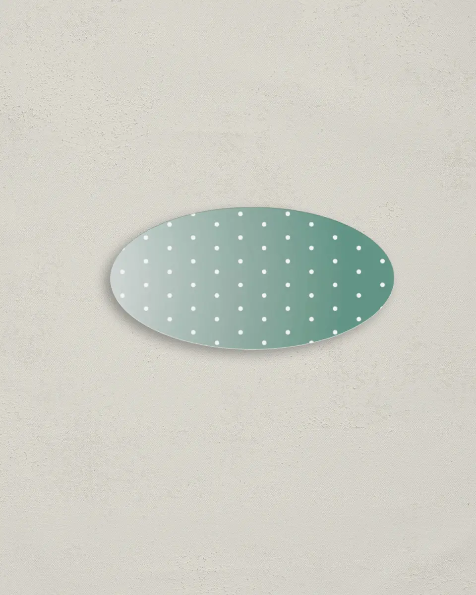 This is a 3" x 1½" Envelope Seal called Modern Wreath printed in full color
