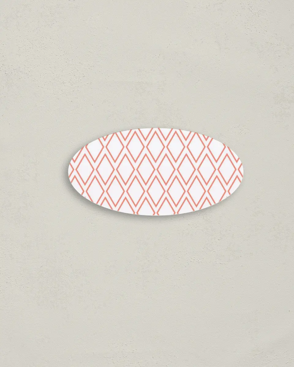 This is a 3" x 1½" Envelope Seal called Diamond Garden printed in full color