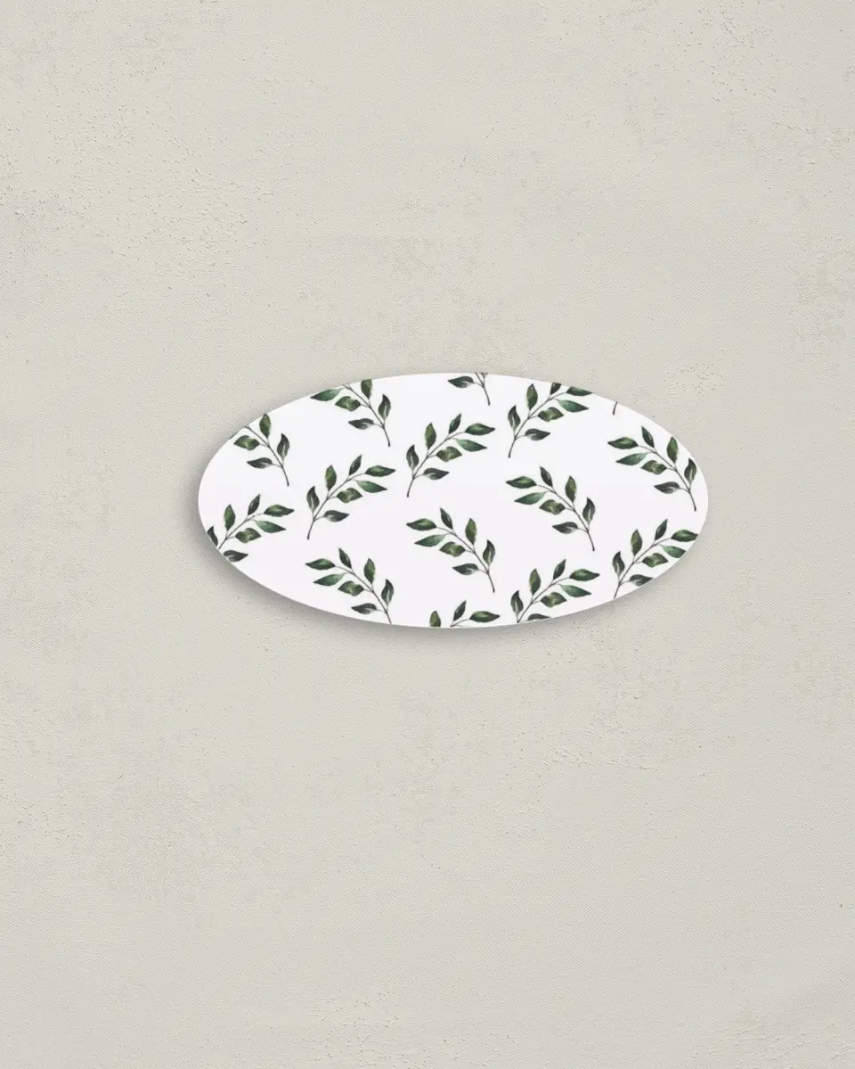 This is a 3" x 1½" Envelope Seal called Sprinkled Sprig printed in full color