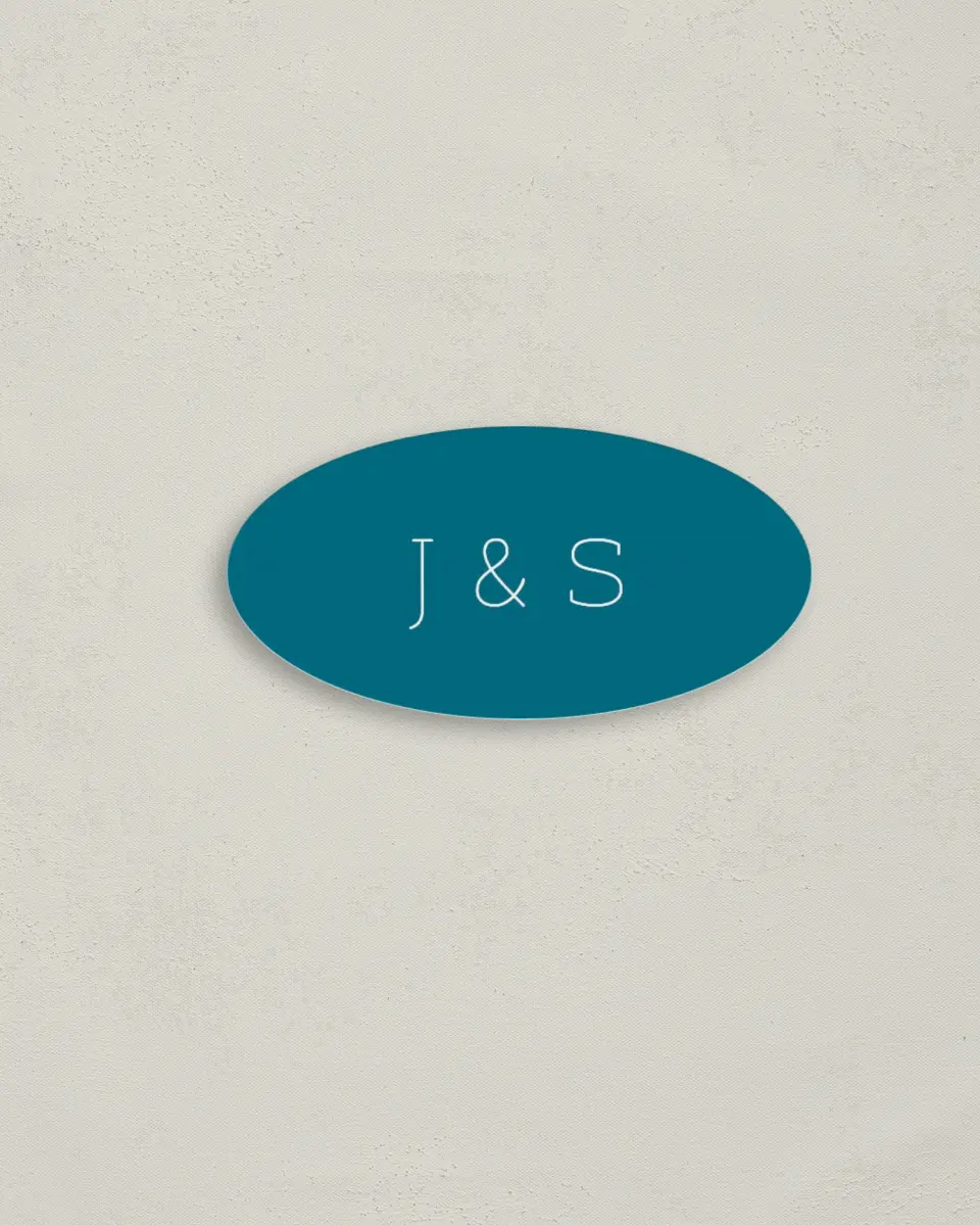 This is a 3" x 1½" Envelope Seal called Bold Brushstrokes printed in full color
