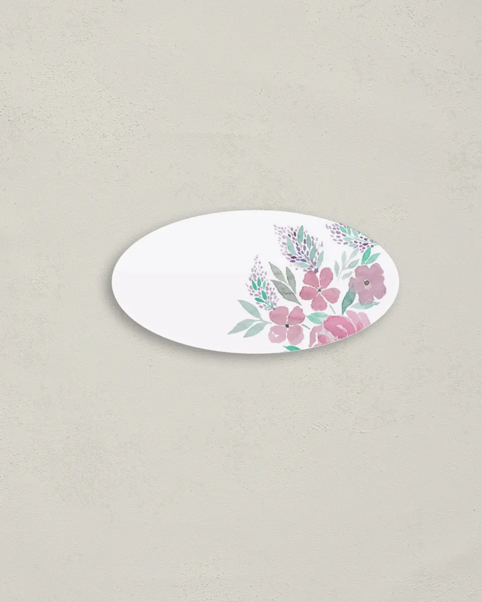 This is a 3" x 1½" Envelope Seal called Antique Splendor printed in full color