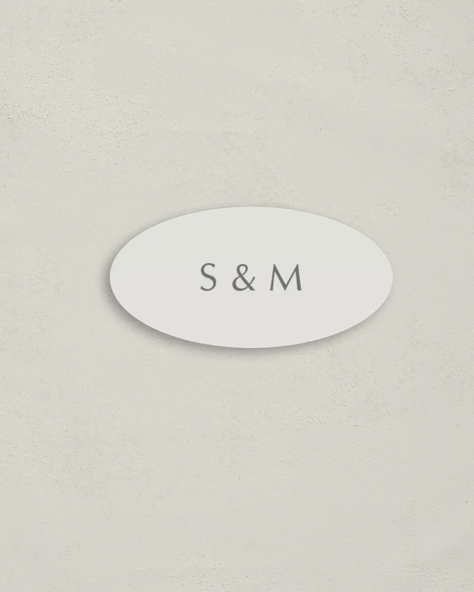 This is a 3" x 1½" Envelope Seal called Exquisitely Simple printed in full color