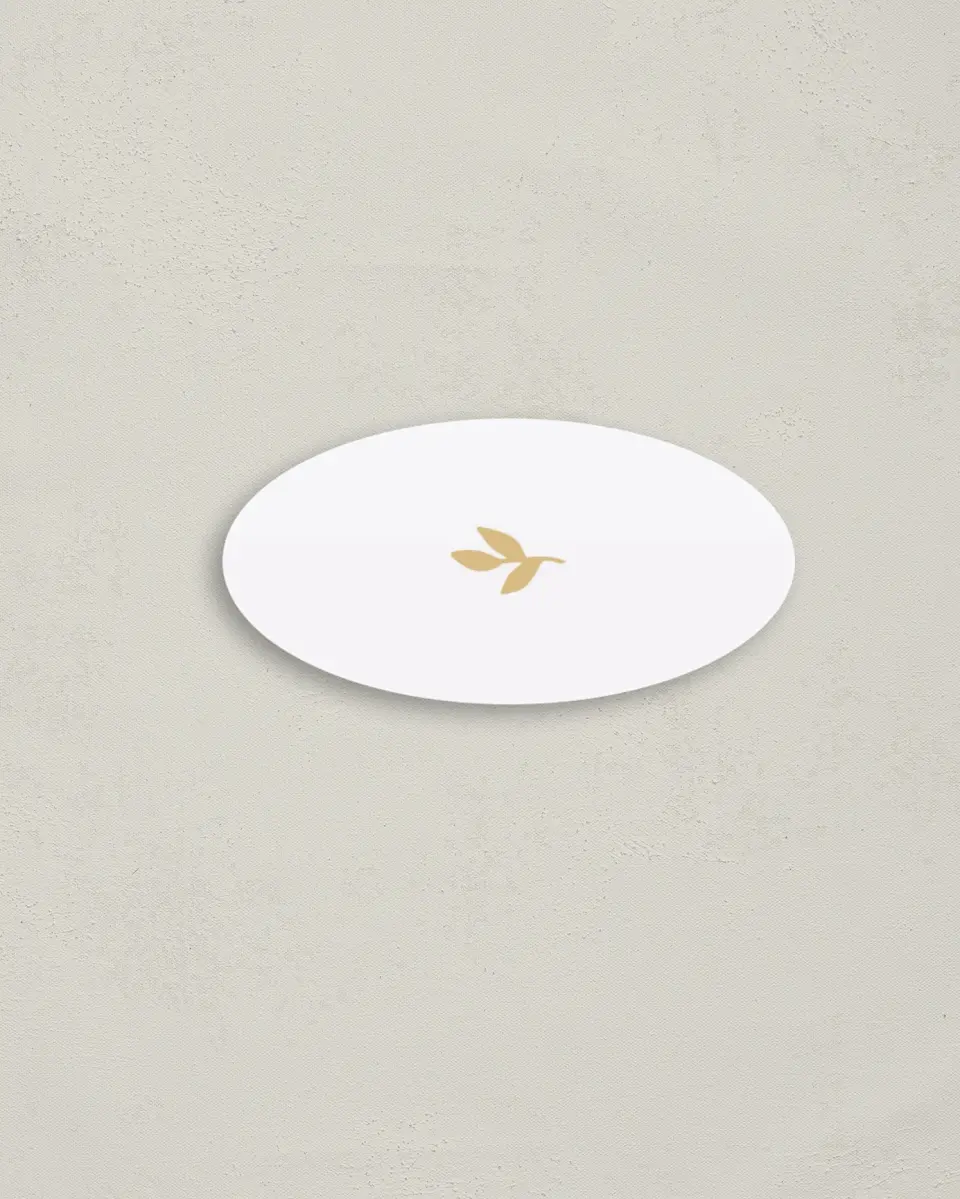 This is a 3" x 1½" Envelope Seal called Charming Monogram printed in full color