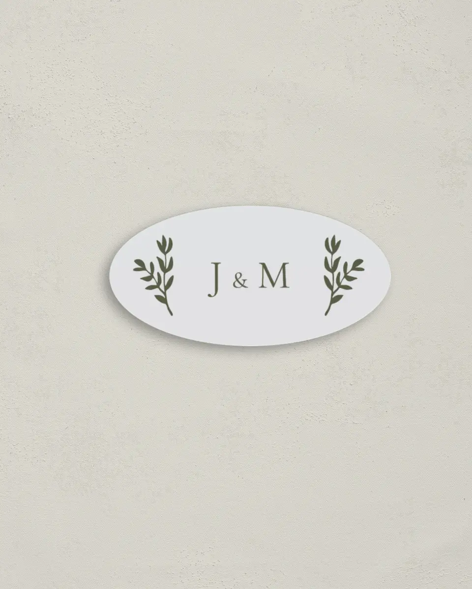 This is a 3" x 1½" Envelope Seal called Floral Bliss printed in full color