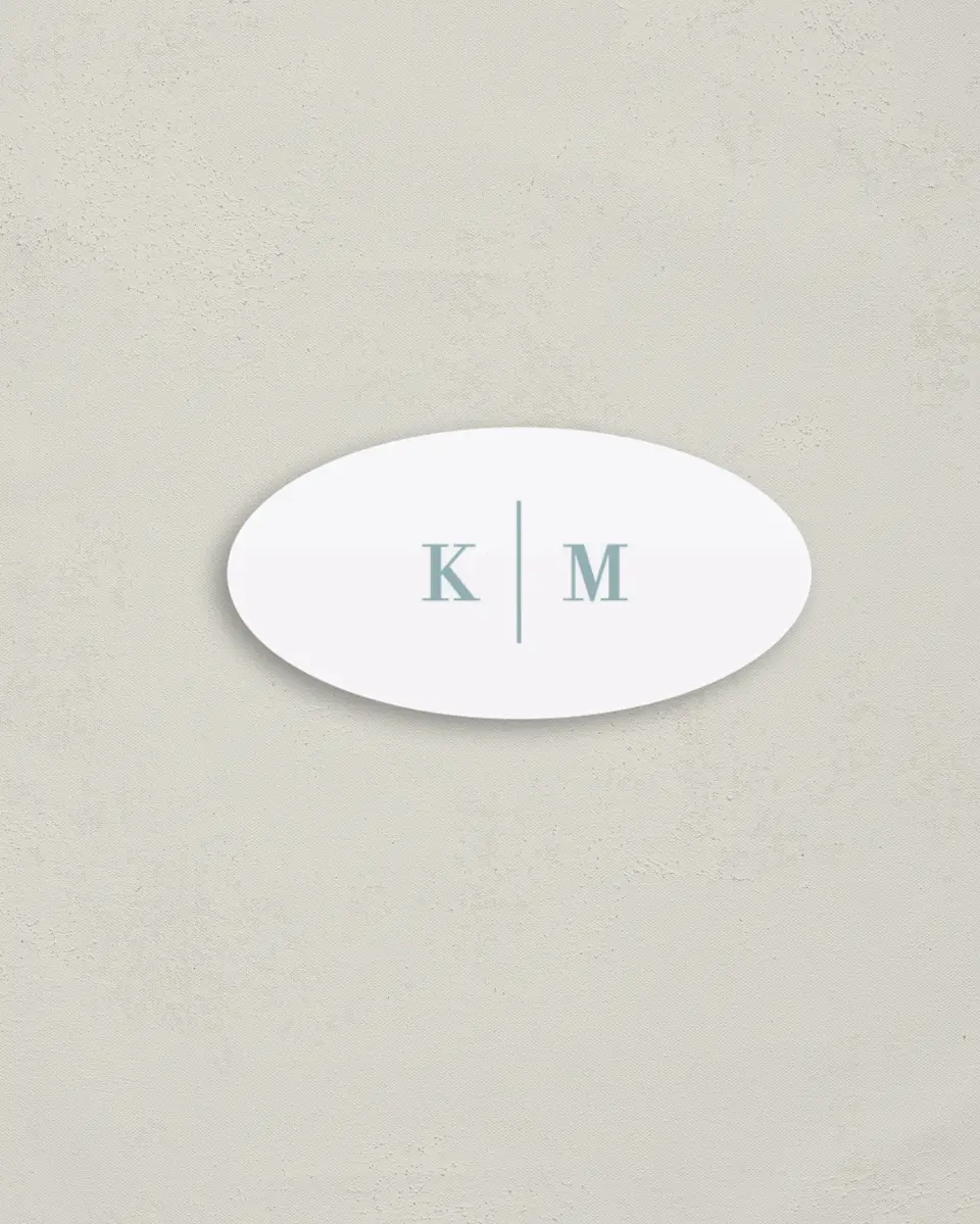 This is a 3" x 1½" Envelope Seal called Eternal Love printed in full color