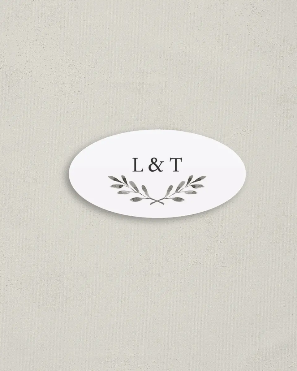 This is a 3" x 1½" Envelope Seal called Eternal Autumn printed in full color
