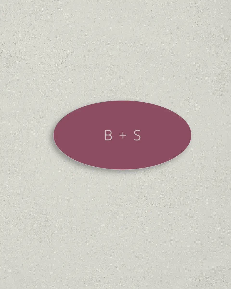 This is a 3" x 1½" Envelope Seal called Tender Mist printed in full color