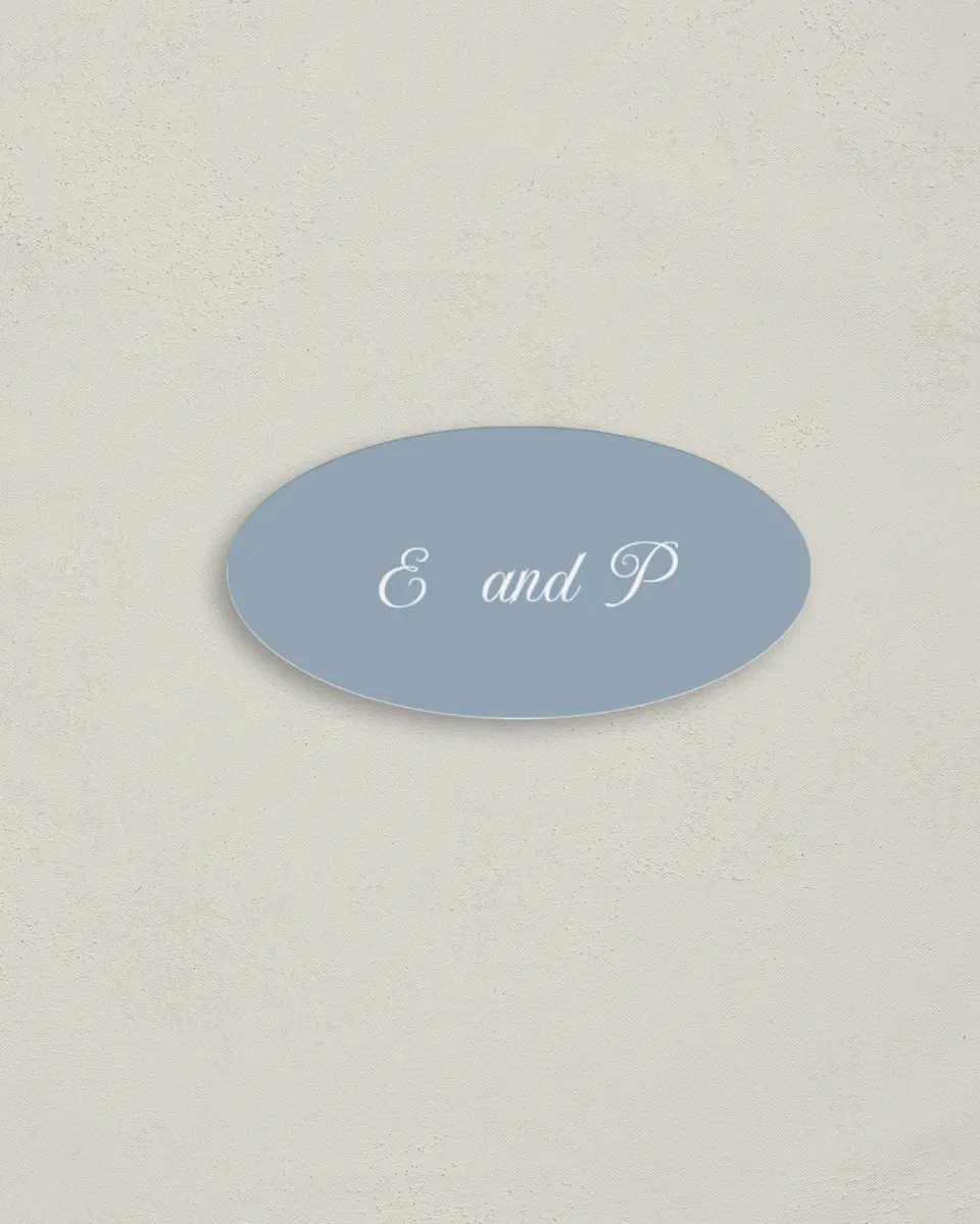 This is a 3" x 1½" Envelope Seal called Painted Majesty printed in full color