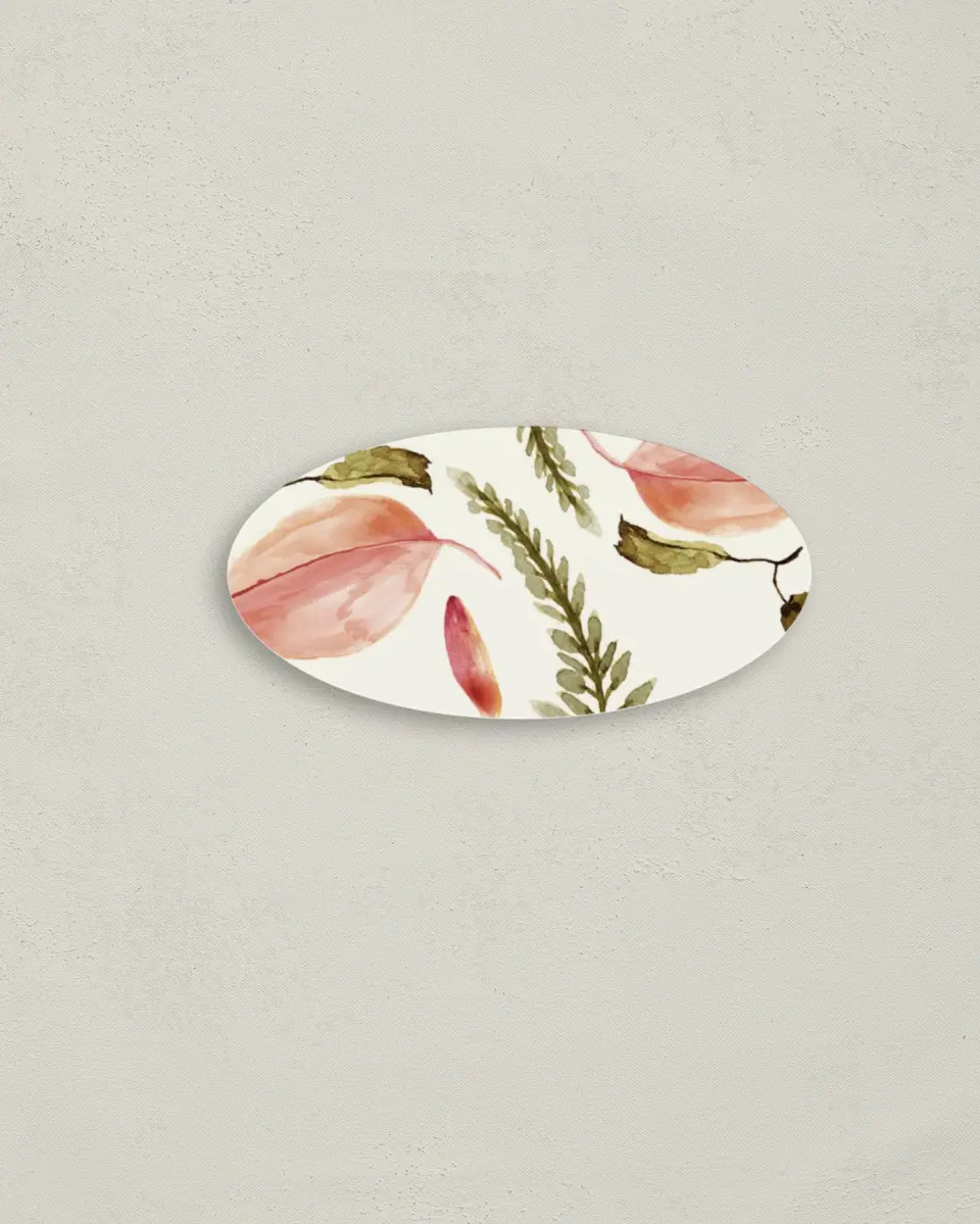 This is a 3" x 1½" Envelope Seal called Faintly Fall printed in full color