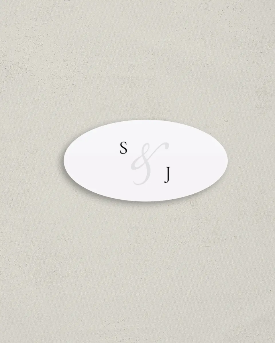 This is a 3" x 1½" Envelope Seal called Dearest Lines printed in full color