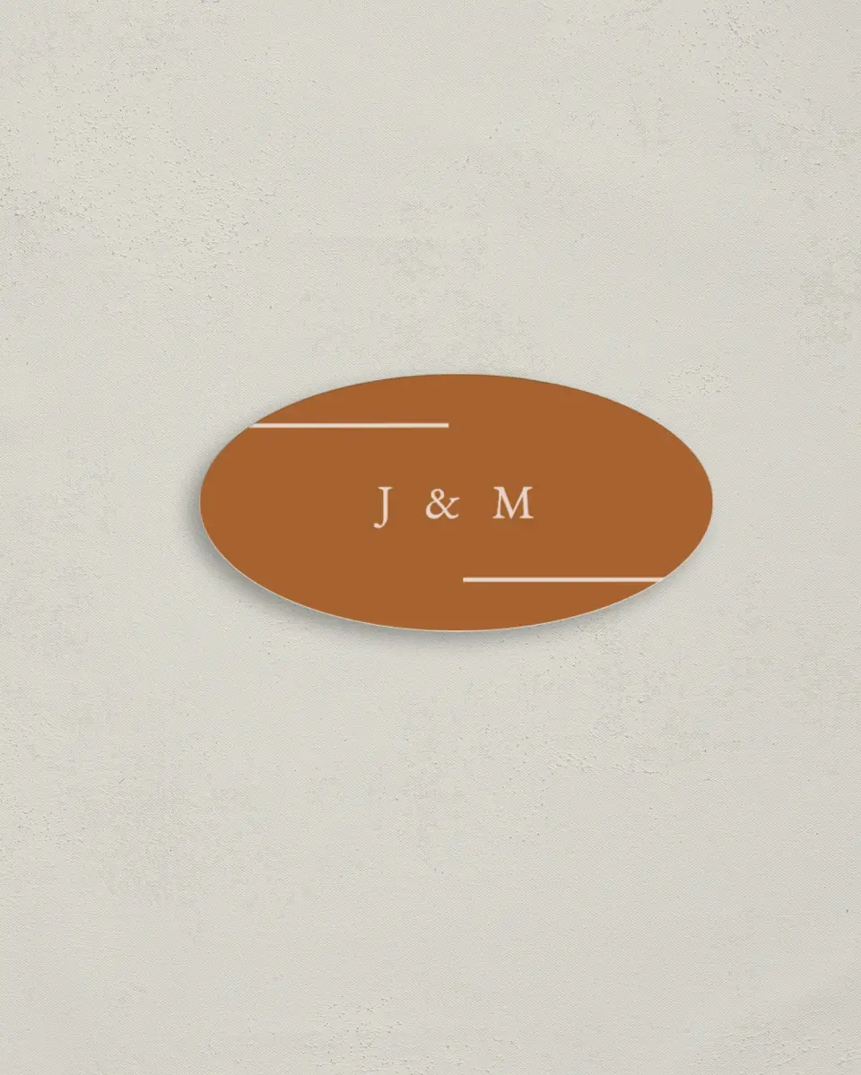 This is a 3" x 1½" Envelope Seal called Adorable Duo printed in full color