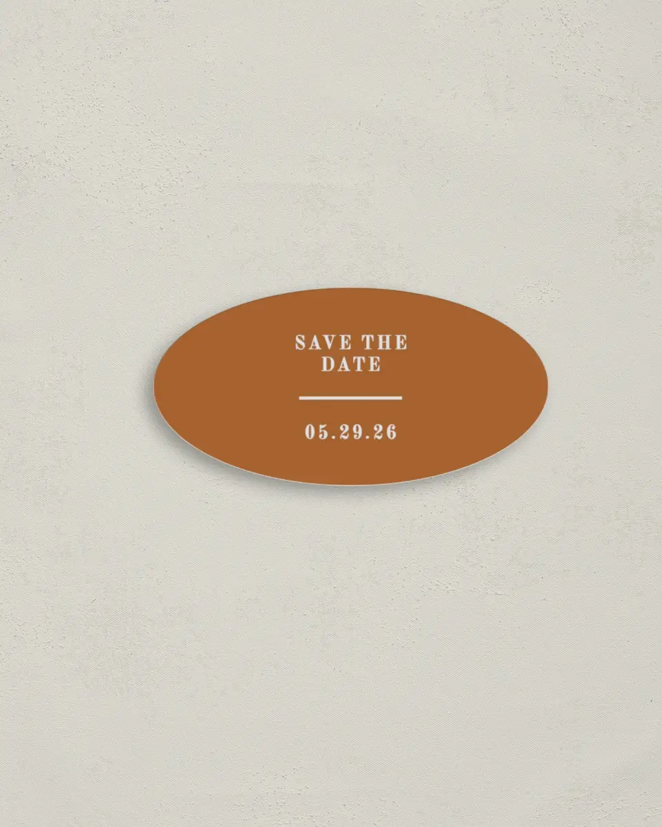 This is a 3" x 1½" Envelope Seal called Glory Day printed in full color