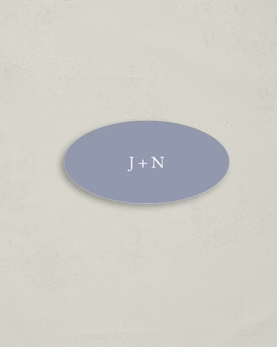 This is a 3" x 1½" Envelope Seal called Dainty Wreath printed in full color