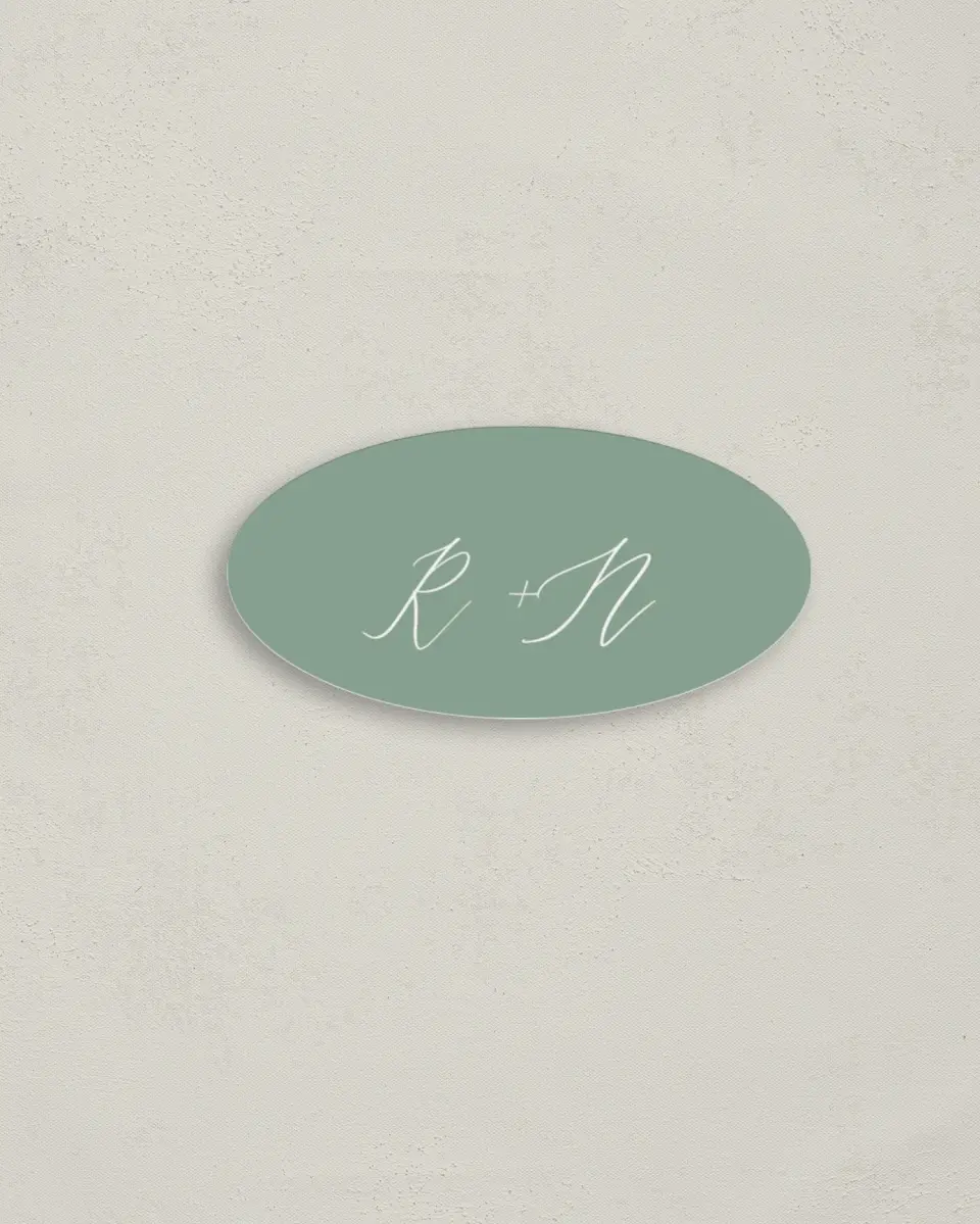 This is a 3" x 1½" Envelope Seal called Soft Rose printed in full color