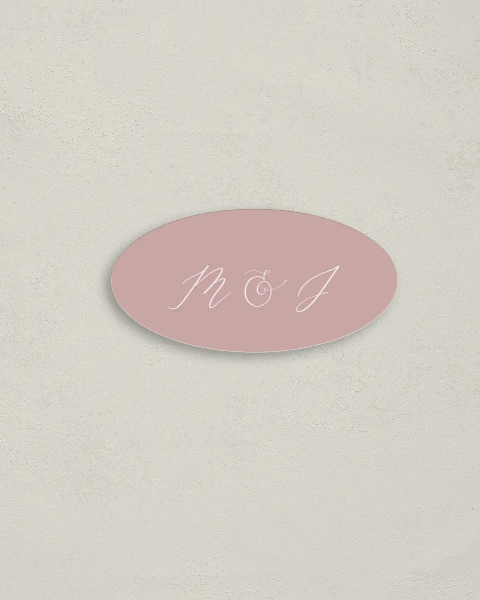 This is a 3" x 1½" Envelope Seal called Gentle Touch printed in full color