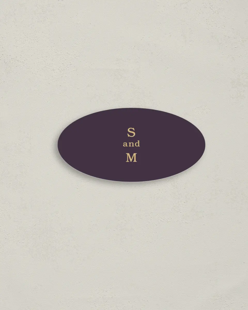 This is a 3" x 1½" Envelope Seal called Royal Pattern printed in full color