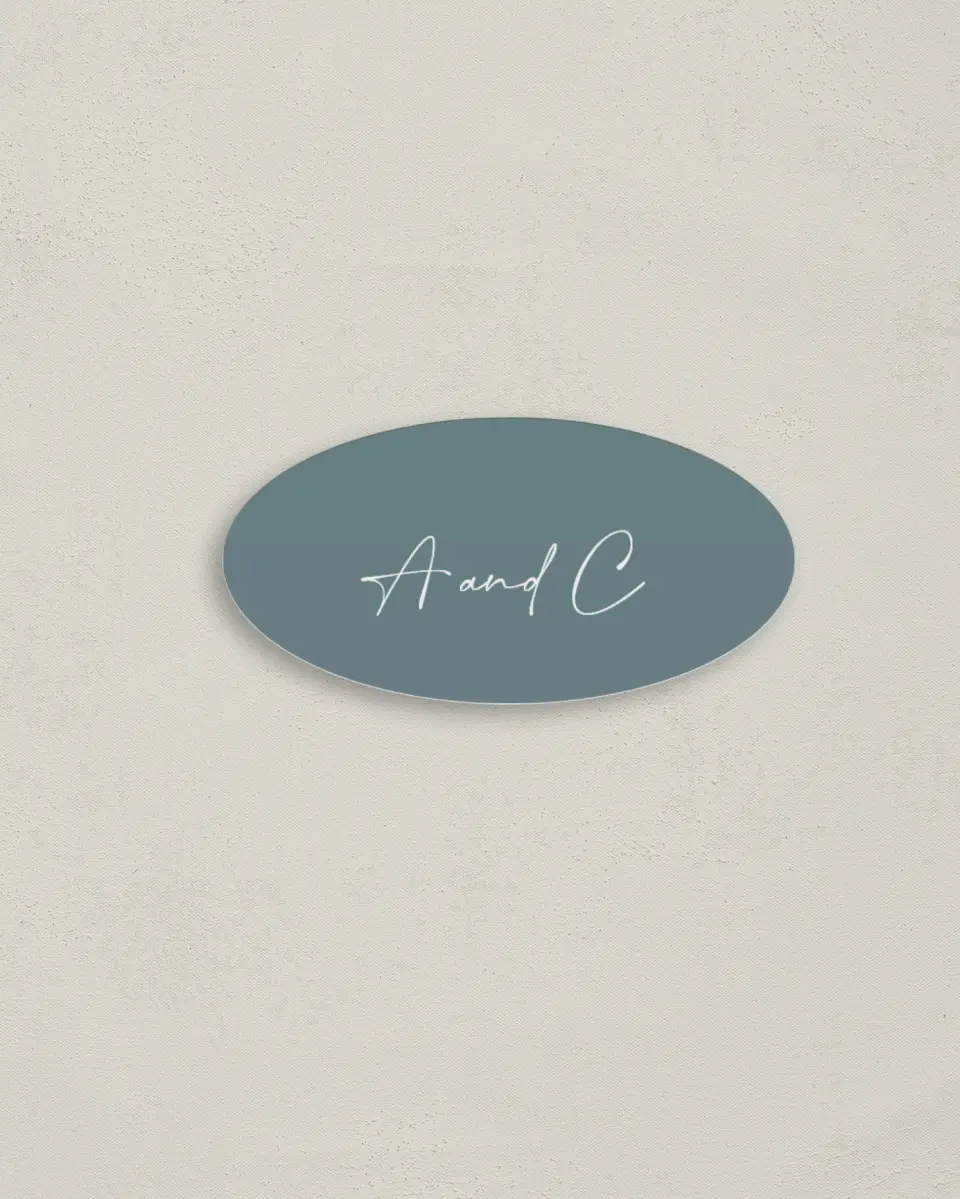 This is a 3" x 1½" Envelope Seal called The Ashlynn printed in full color