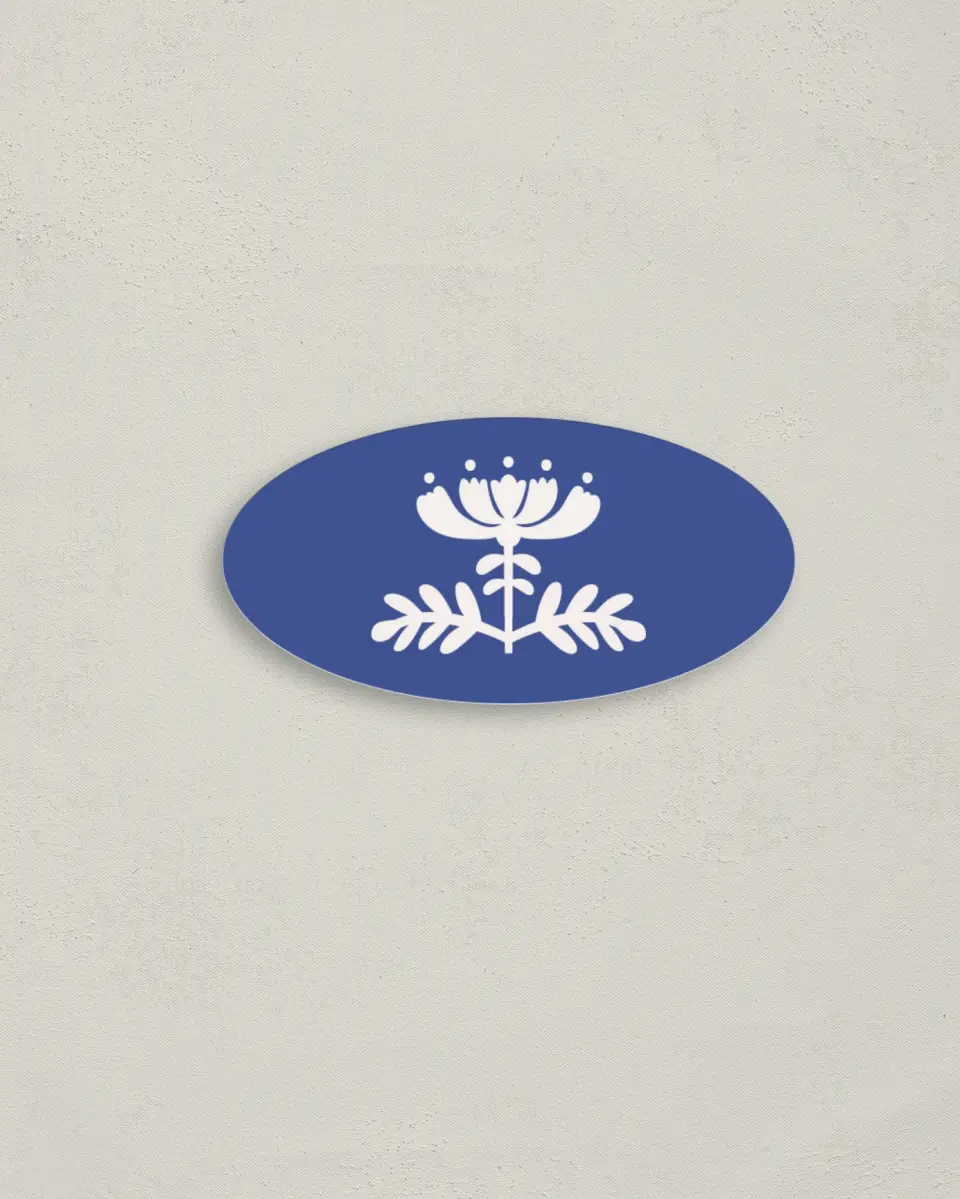 This is a 3" x 1½" Envelope Seal called The Kassidy printed in full color