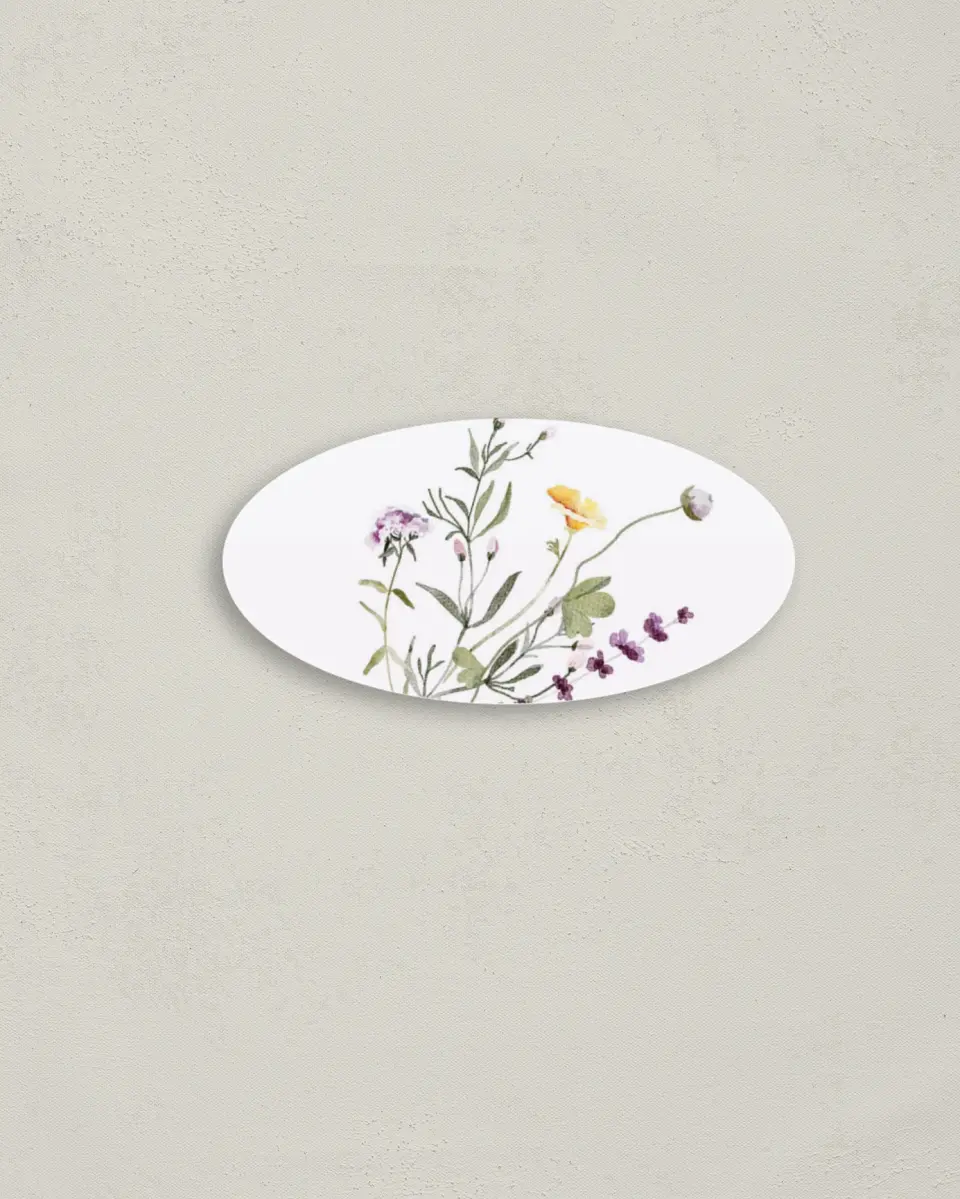 This is a 3" x 1½" Envelope Seal called Whimsy Fairytale printed in full color