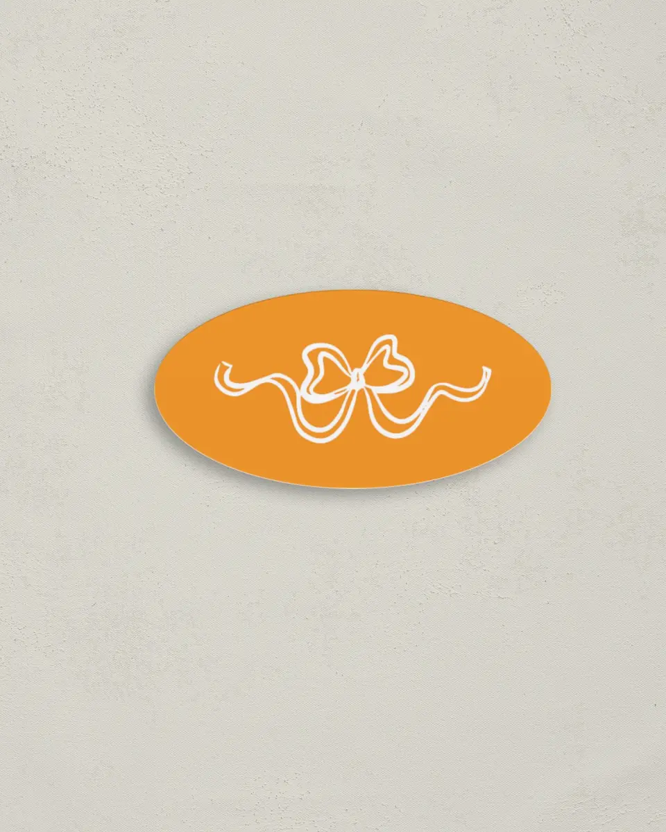 This is a 3" x 1½" Envelope Seal called The Micayla printed in full color