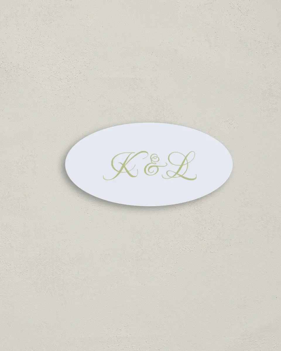 This is a 3" x 1½" Envelope Seal called Southern Belle printed in full color