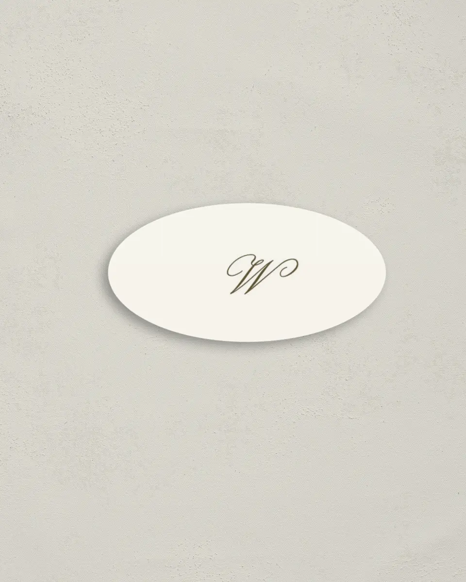This is a 3" x 1½" Envelope Seal called Ever After printed in full color