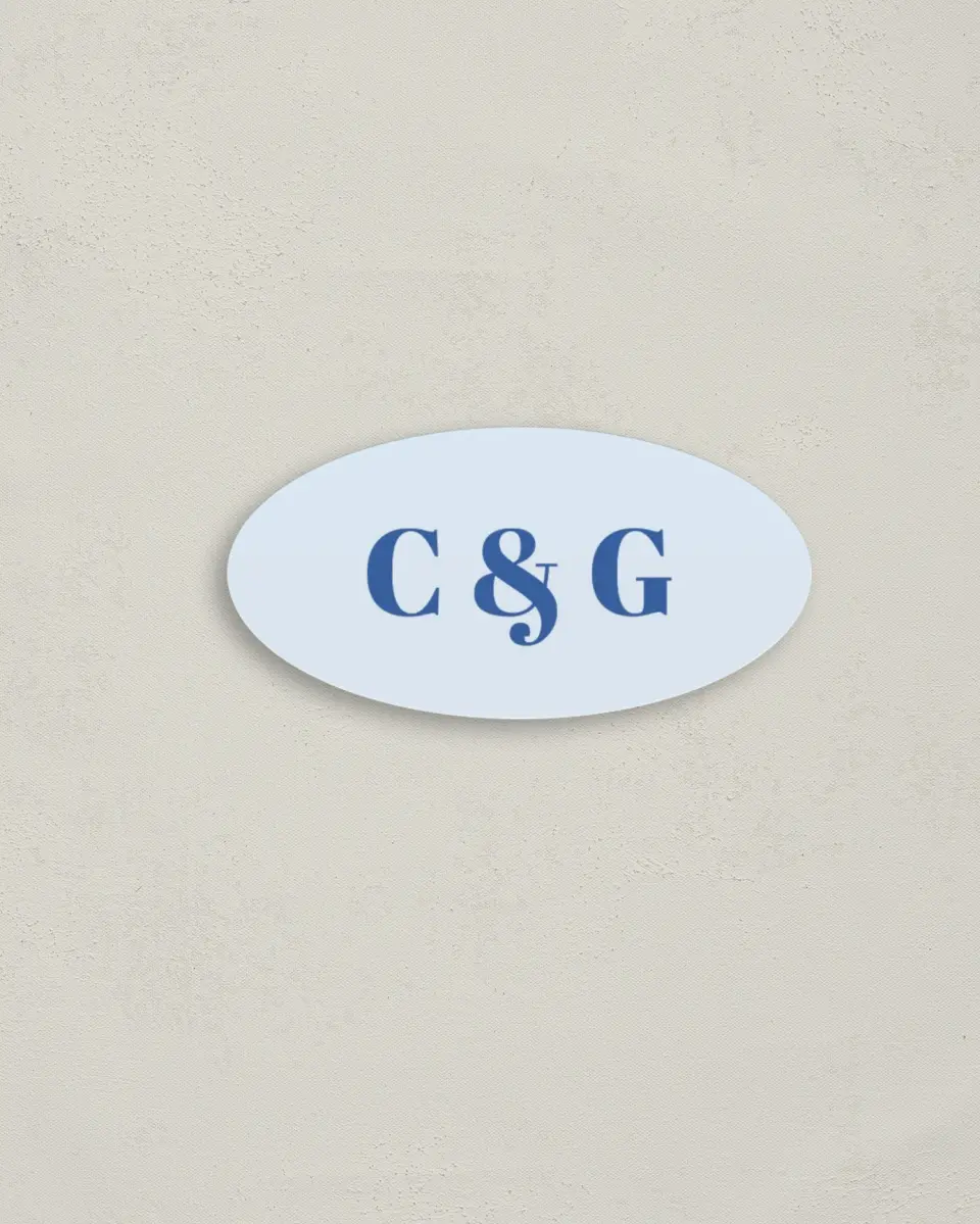 This is a 3" x 1½" Envelope Seal called Forever and Ever printed in full color