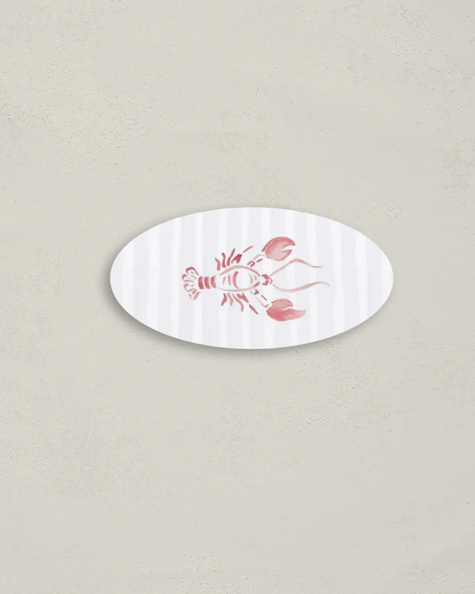 This is a 3" x 1½" Envelope Seal called Positano Daydream printed in full color