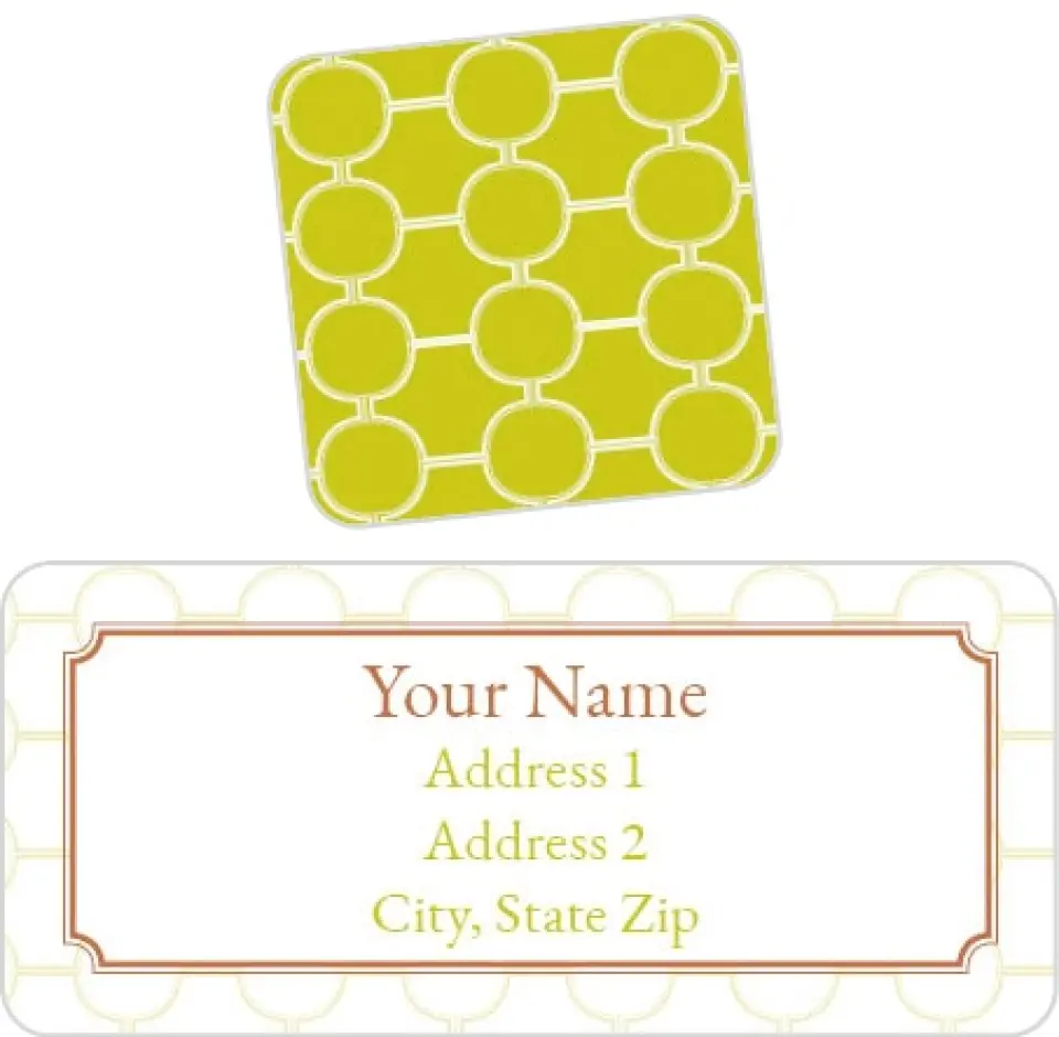 This is a 2¼" x 1" Labels; 1" x 1" Seals Return Address Label called Personalized Nameplate printed in full color