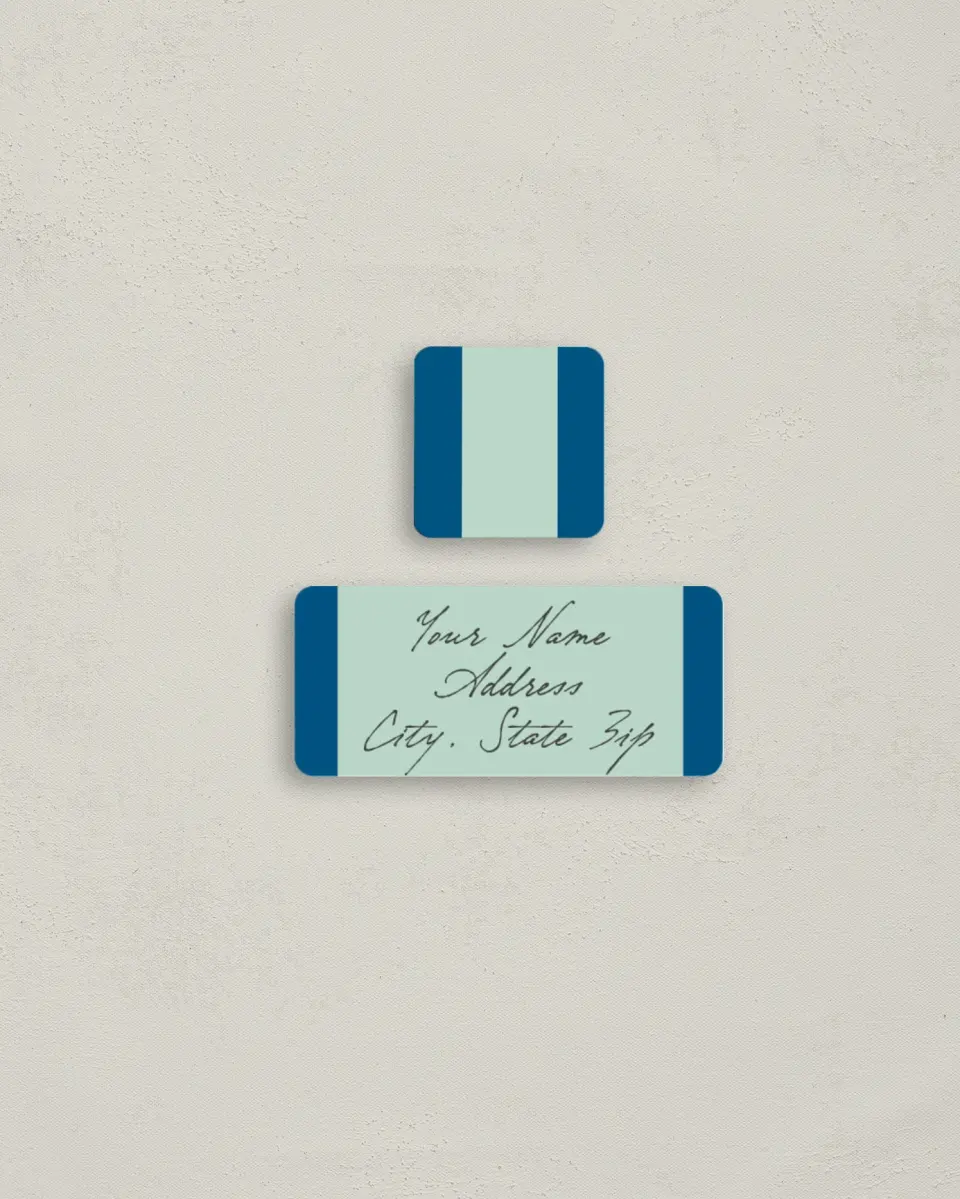 This is a 2¼" x 1" Labels; 1" x 1" Seals Return Address Label called Photo Collection printed in full color