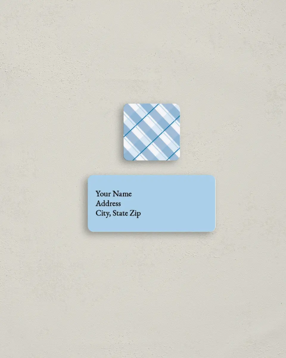 This is a 2¼" x 1" Labels; 1" x 1" Seals Return Address Label called Photo Collage printed in full color