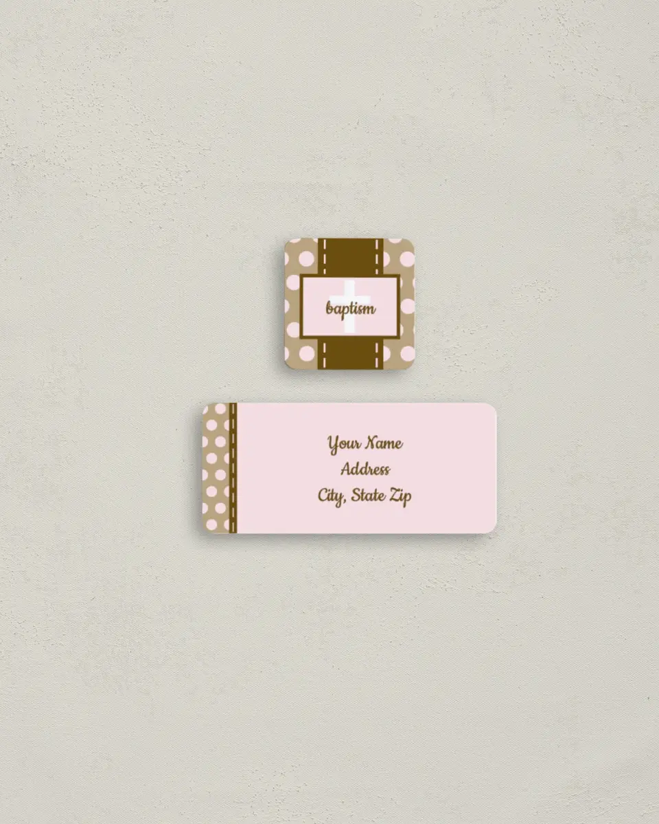 This is a 2¼" x 1" Labels; 1" x 1" Seals Return Address Label called Expression printed in full color