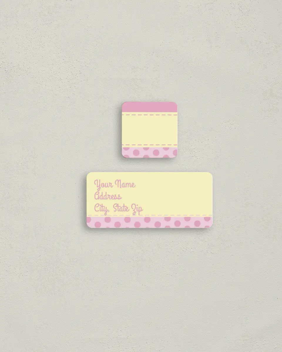 This is a 2¼" x 1" Labels; 1" x 1" Seals Return Address Label called Miracle printed in full color