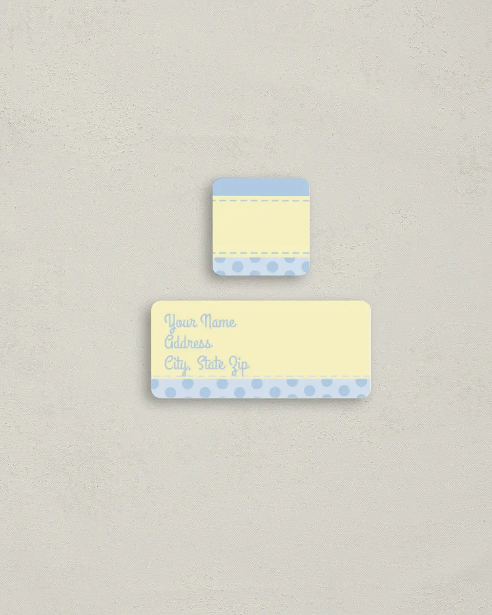 This is a 2¼" x 1" Labels; 1" x 1" Seals Return Address Label called Miracle printed in full color
