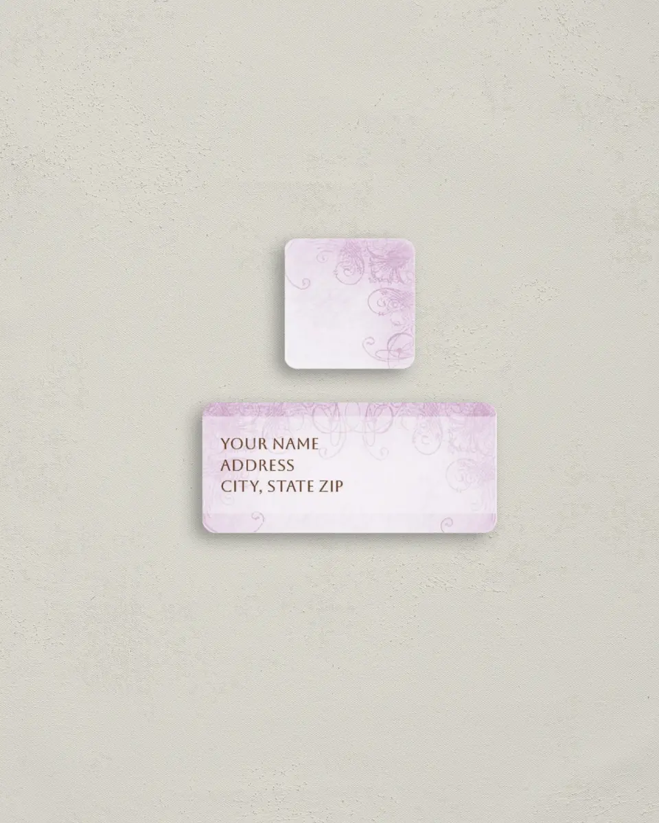This is a 2¼" x 1" Labels; 1" x 1" Seals Return Address Label called Sweet Heart printed in full color