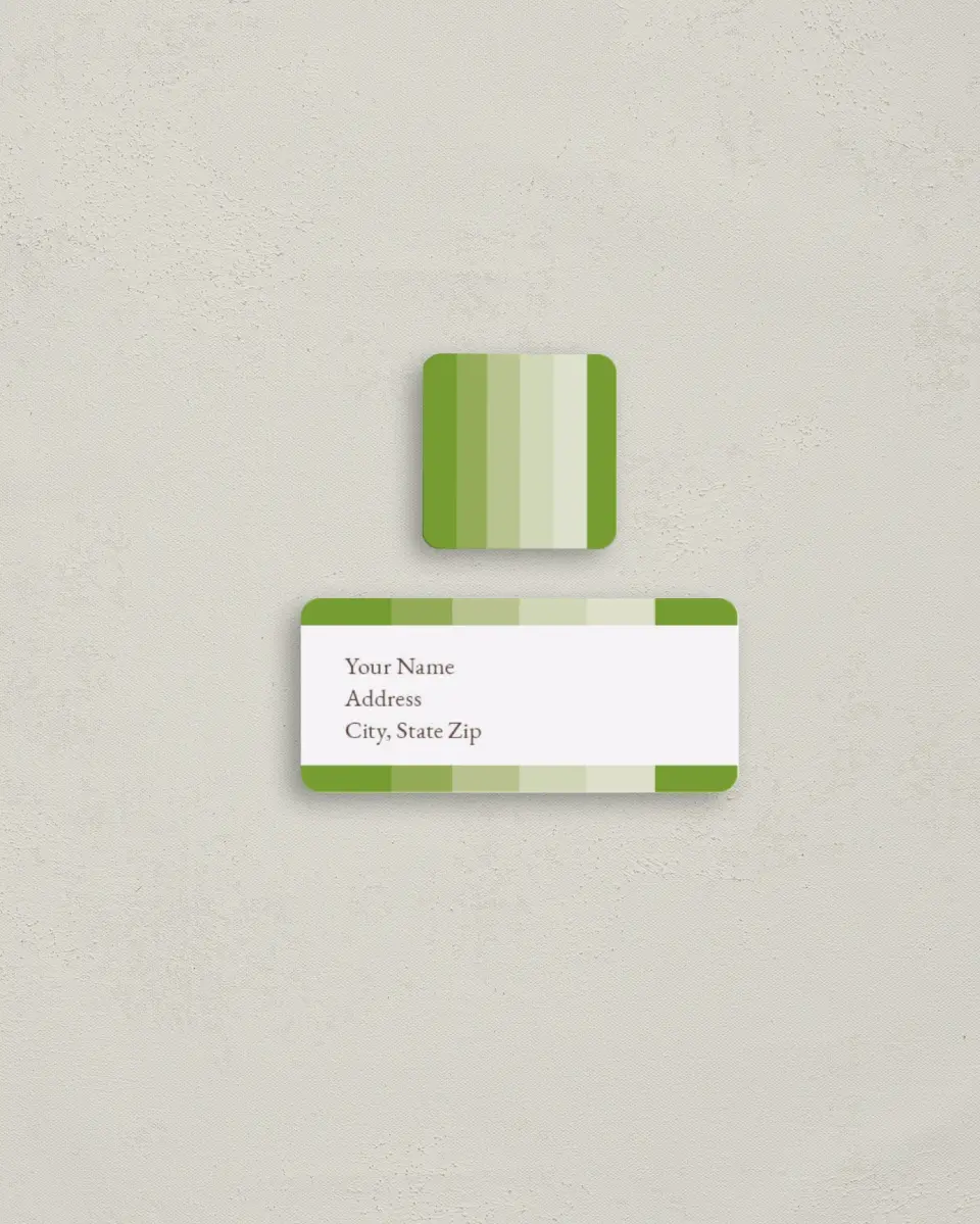 This is a 2¼" x 1" Labels; 1" x 1" Seals Return Address Label called Irish Baby printed in full color
