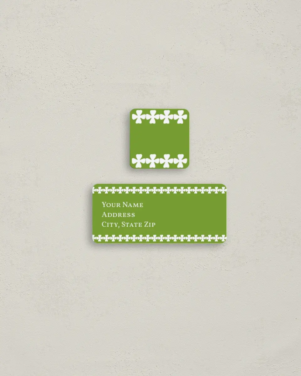 This is a 2¼" x 1" Labels; 1" x 1" Seals Return Address Label called Wee Little One printed in full color
